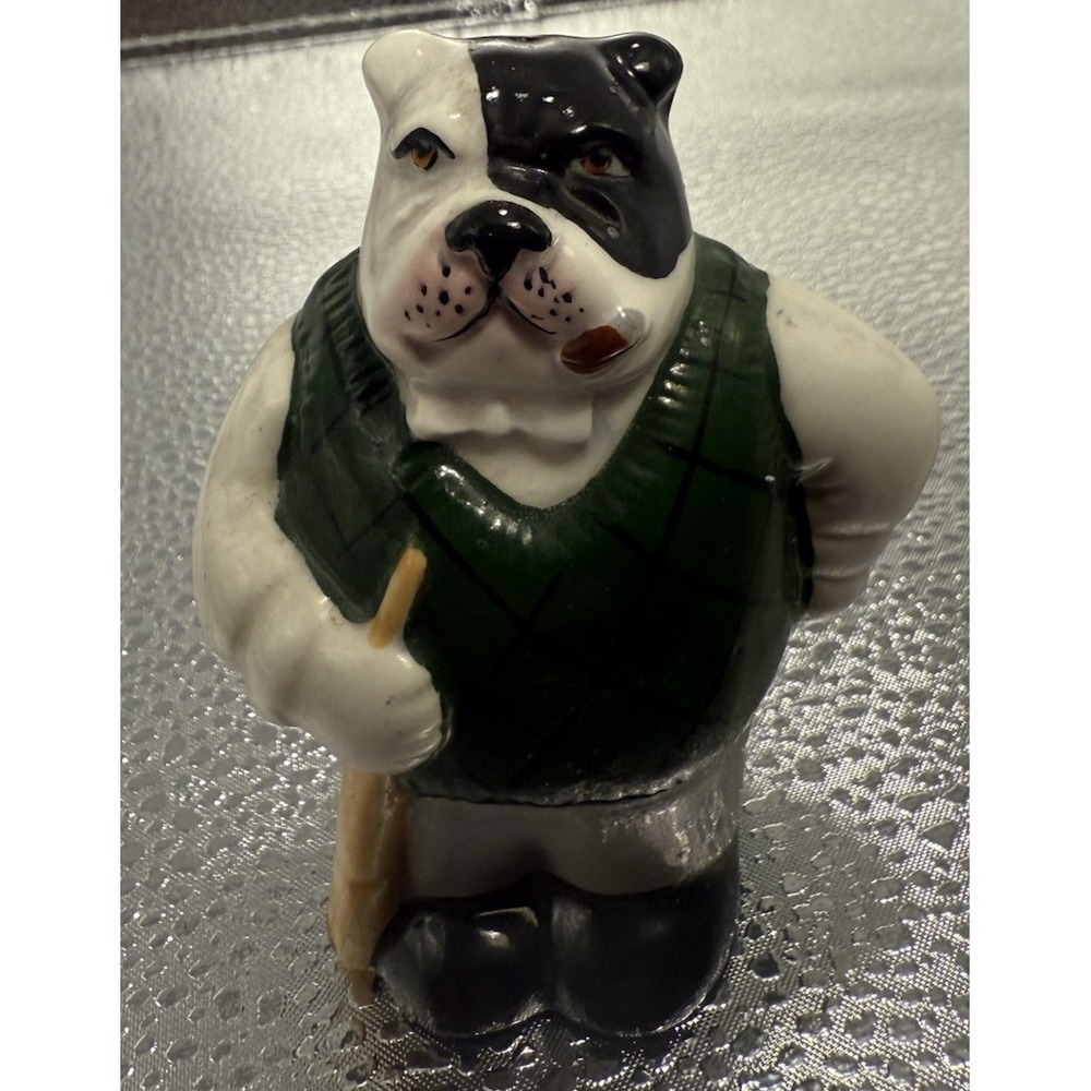 Vintage Bulldog Salt Shaker‎ Marked C.A.